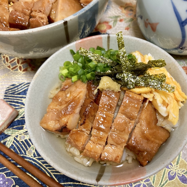 豚バラ蒲焼きの簡単ひつまぶし✨